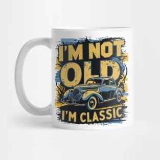 Timeless Ride: Ageless Elegance on Wheels Mug